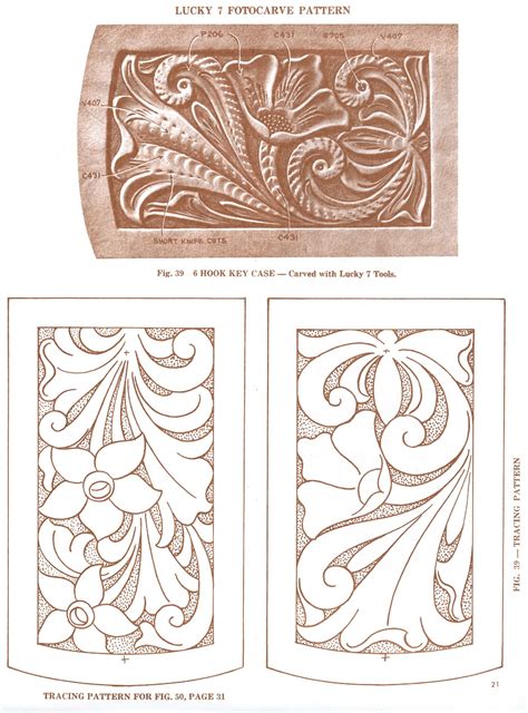 Beginner Free Printable Leather Tooling Patterns